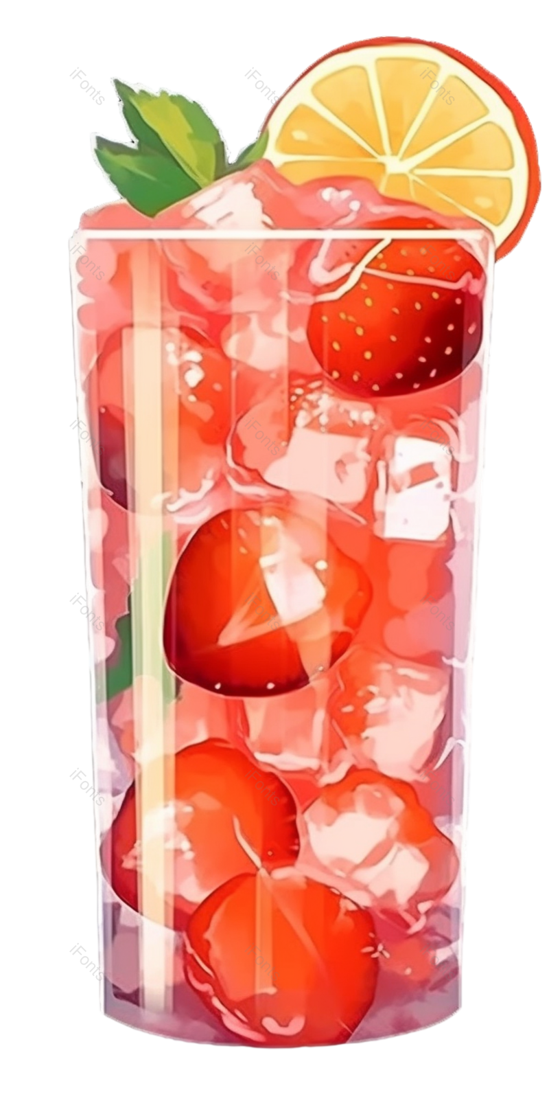 清新图片,夏天元素,插画PNG,水果免抠素材